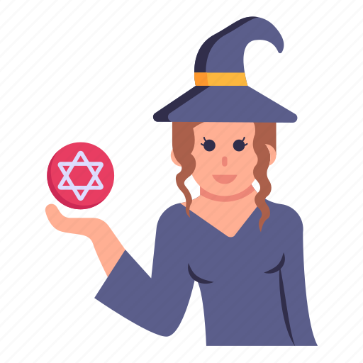 Witch, sorceress, enchantress, wizard, she devil icon - Download on Iconfinder