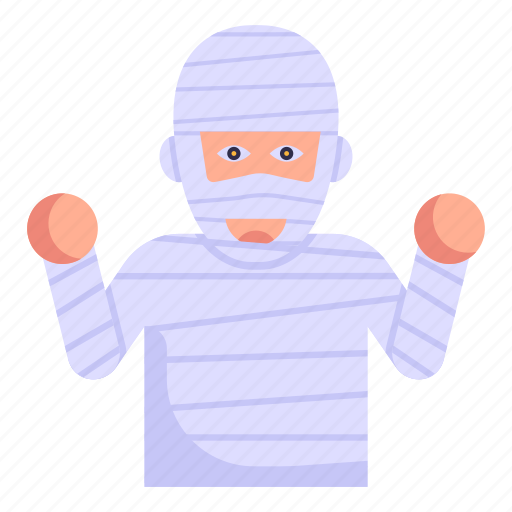 Dead person, mummy, mummification, halloween character, embalming icon - Download on Iconfinder