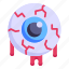 dead eye, halloween eye, eyeball, bloody eye, horror eye 
