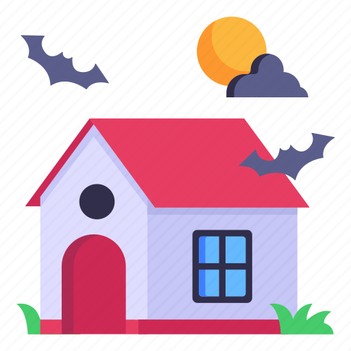 Ghost house, horror house, spooky house, haunted house, haunted mansion icon - Download on Iconfinder