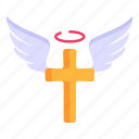 cross wings, christian cross, wings, christian sign, angel wings
