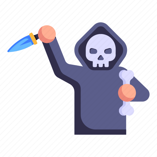 Horror, reaper, grim reaper, killer, creepy icon - Download on Iconfinder
