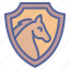 equestrian, horse, insignia, shield 
