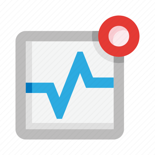 Graph, chart, control, rhythm, hospital, screen, analytics icon - Download on Iconfinder