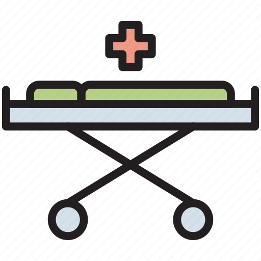 Ambulance, bed, hospital, stretcher, emergency, patient, rescue icon - Download on Iconfinder