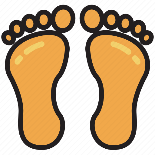 Footprint, human, trace, steps, walk, barefoot, feet icon - Download on Iconfinder