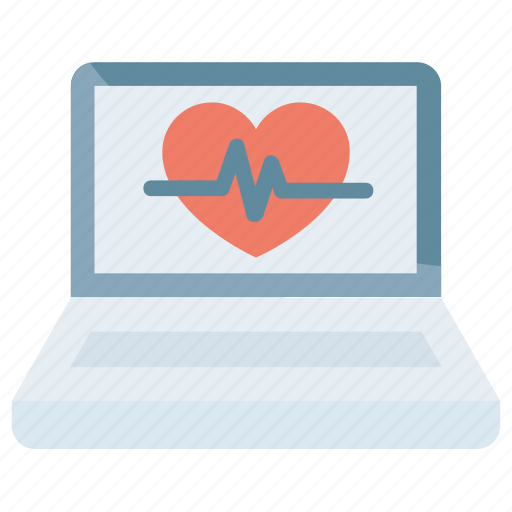 Healthcare, heart, laptop, web, medical, hospital, emergency icon - Download on Iconfinder