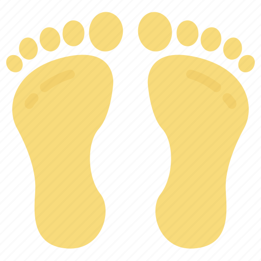 Footprint, human, trace, steps, walk, barefoot, feet icon - Download on Iconfinder