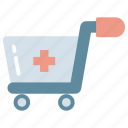 distribution, hospital, medical, medicine, pharmacy, cart, trolley