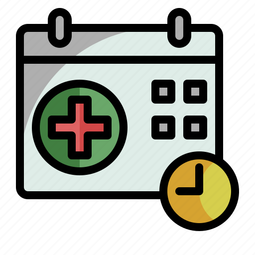 Time and date, hospital, calendar, appointment, medical appointment icon - Download on Iconfinder