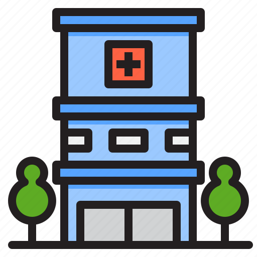 Building, clinic, healthcare, nursing, hospital icon - Download on Iconfinder