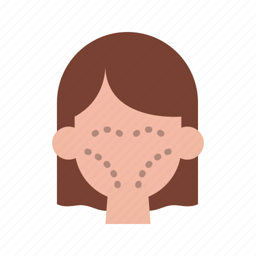Facial plastic surgery, surgery, double chin, face lifting icon - Download on Iconfinder
