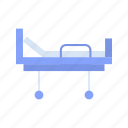 stretcher, cot, emergency bed, patient bed