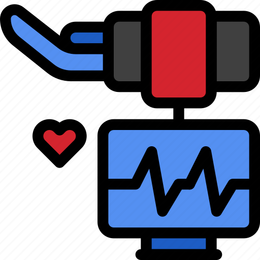 Electrocardiograph, cardiograph, heartbeat, electrocardiogram, pulse, rhythm, hearth icon - Download on Iconfinder