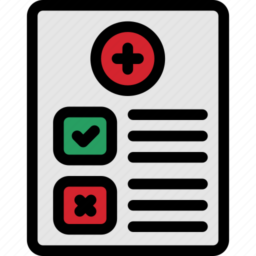 Patient, medical, note, record, health, report, care icon - Download on Iconfinder