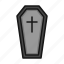 casket, coffin, halloween 