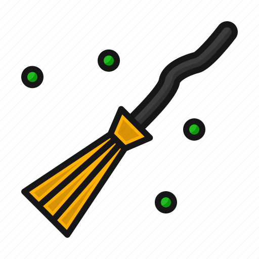 Broom, flying, halloween, magic icon - Download on Iconfinder