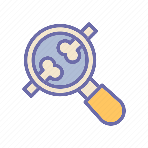 Broken, hospital, magnifying glass icon - Download on Iconfinder