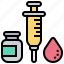 medical, needle, syringe, vaccine, vial 