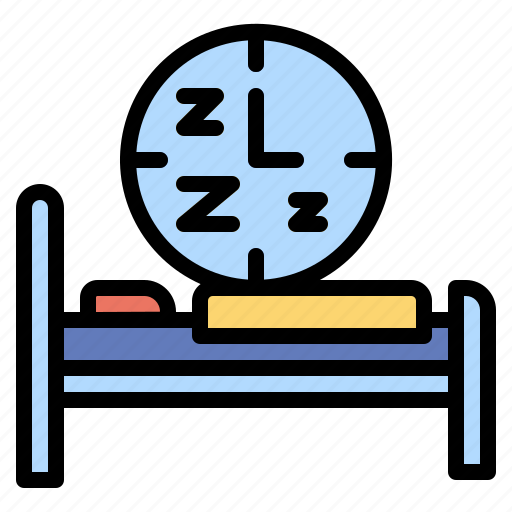Asleep, bed, bedroom, night, rest, sleep, time icon - Download on Iconfinder
