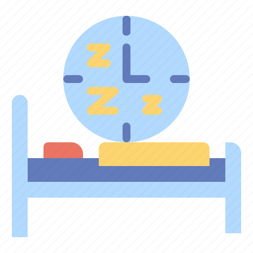 Asleep, bed, bedroom, night, rest, sleep, time icon - Download on Iconfinder