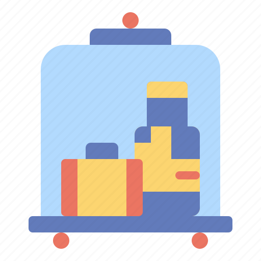 Baggage, cart, hotel, luggage, travel, trolley icon - Download on Iconfinder