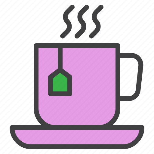 Cup, hot, tea, bag icon - Download on Iconfinder