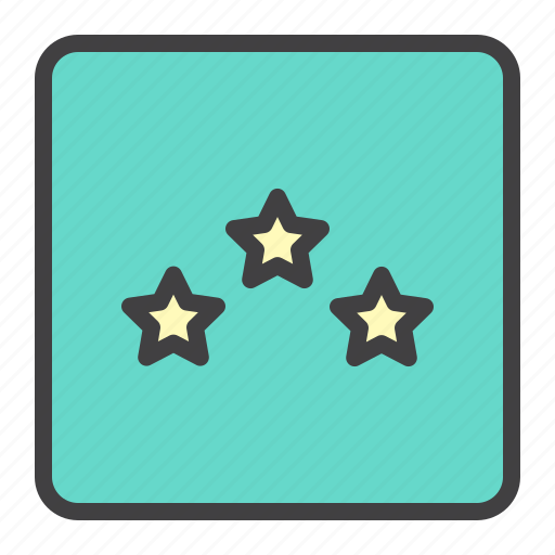 Three, stars, hotel, rating icon - Download on Iconfinder