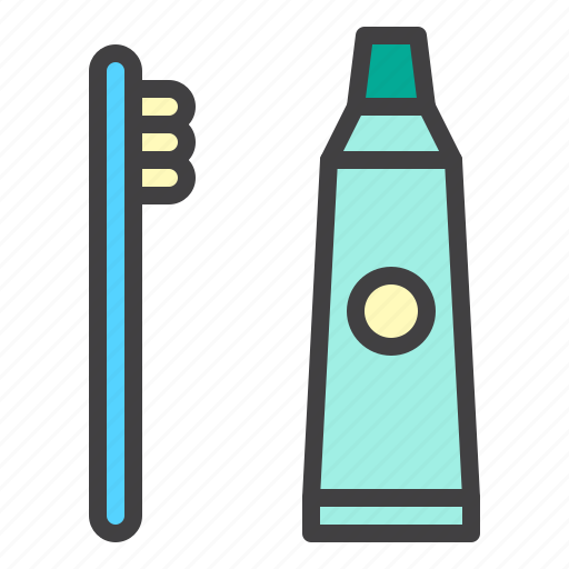 Toothbrush, toothpaste, brush, tube icon - Download on Iconfinder