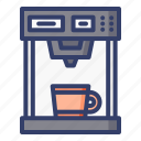 coffee, drink, glass, cup, machine, beverage