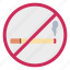 no, smoking, forbidden, cigarette 