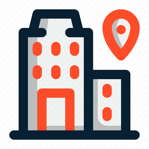 Hotel, location, map, pin, navigation, gps, marker icon - Download on Iconfinder