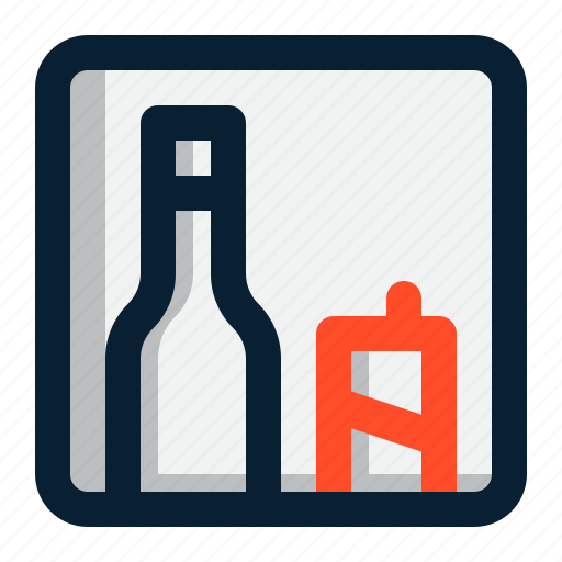 Hotel, mini, bar, fridge, furniture, kitchen icon - Download on Iconfinder