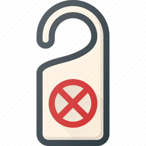 Disturb, do, door, hanger, not, sign icon - Download on Iconfinder