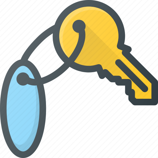 Chain, door, hotel, key, room icon - Download on Iconfinder