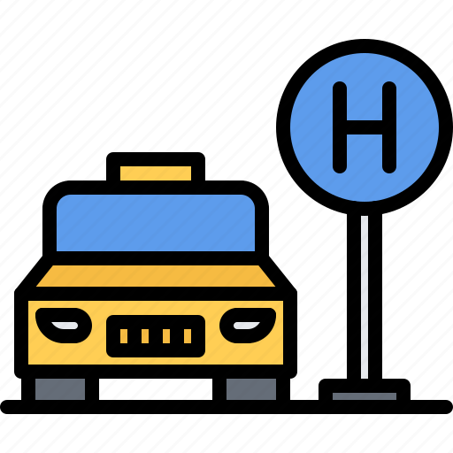 Taxi, transport, sign, car, hotel, travel icon - Download on Iconfinder