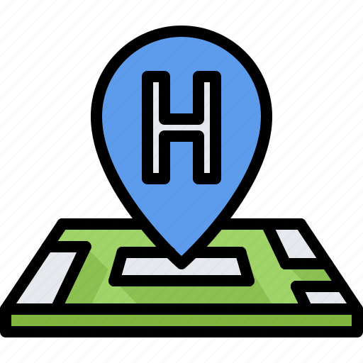 Pin, location, map, hotel, travel icon - Download on Iconfinder