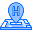 pin, location, map, hotel, travel