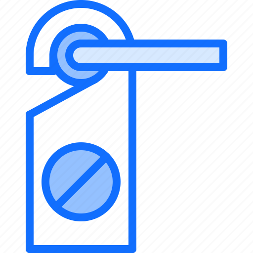 Badge, not, disturb, door, handle, hotel, travel icon - Download on Iconfinder