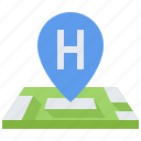 pin, location, map, hotel, travel