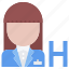 manager, administrator, woman, badge, hotel, travel 