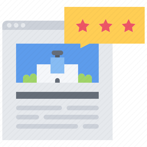Building, website, review, rating, star, hotel, travel icon - Download on Iconfinder