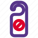 pictogram, hotel, banned, do not disturb, prohibited