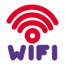 wifi, pictogram, signal