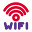 wifi, pictogram, signal 