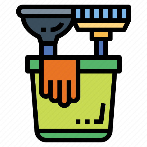 Cleaning, bucket, mop, housekeeping, household icon - Download on Iconfinder