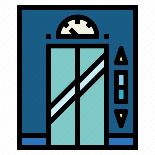 Elevator, lift, door, transportation, electronics icon - Download on Iconfinder