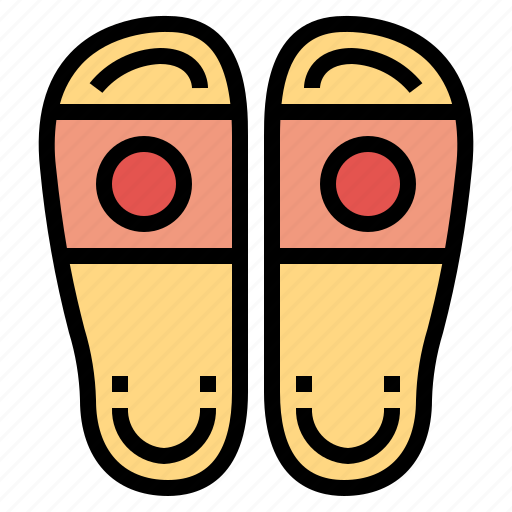 Slippers, flip, flops, sandals, footwear, fashion icon - Download on Iconfinder
