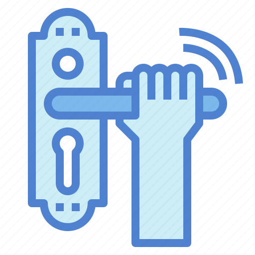 Door, handle, lock, control, security, hand icon - Download on Iconfinder