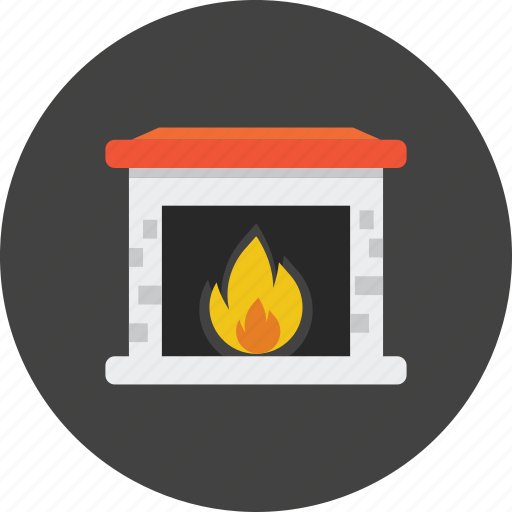 Fire, relax, room, flame, interior, light, sofa icon - Download on Iconfinder